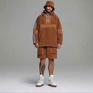 Adidas x Ivy park 1/2 Zip Branded Teddy